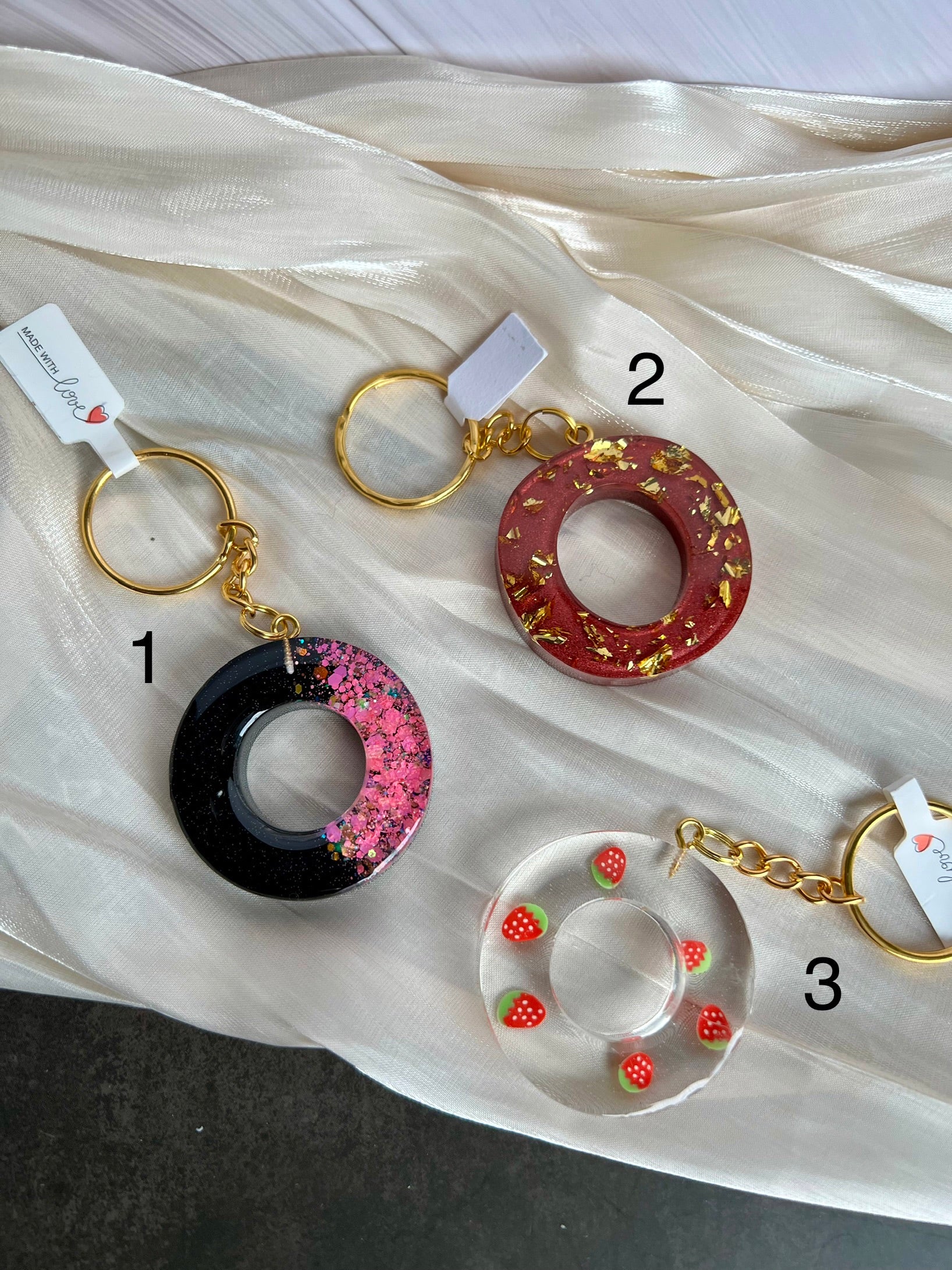 Schlüsselanhänger Buchstabe Gold