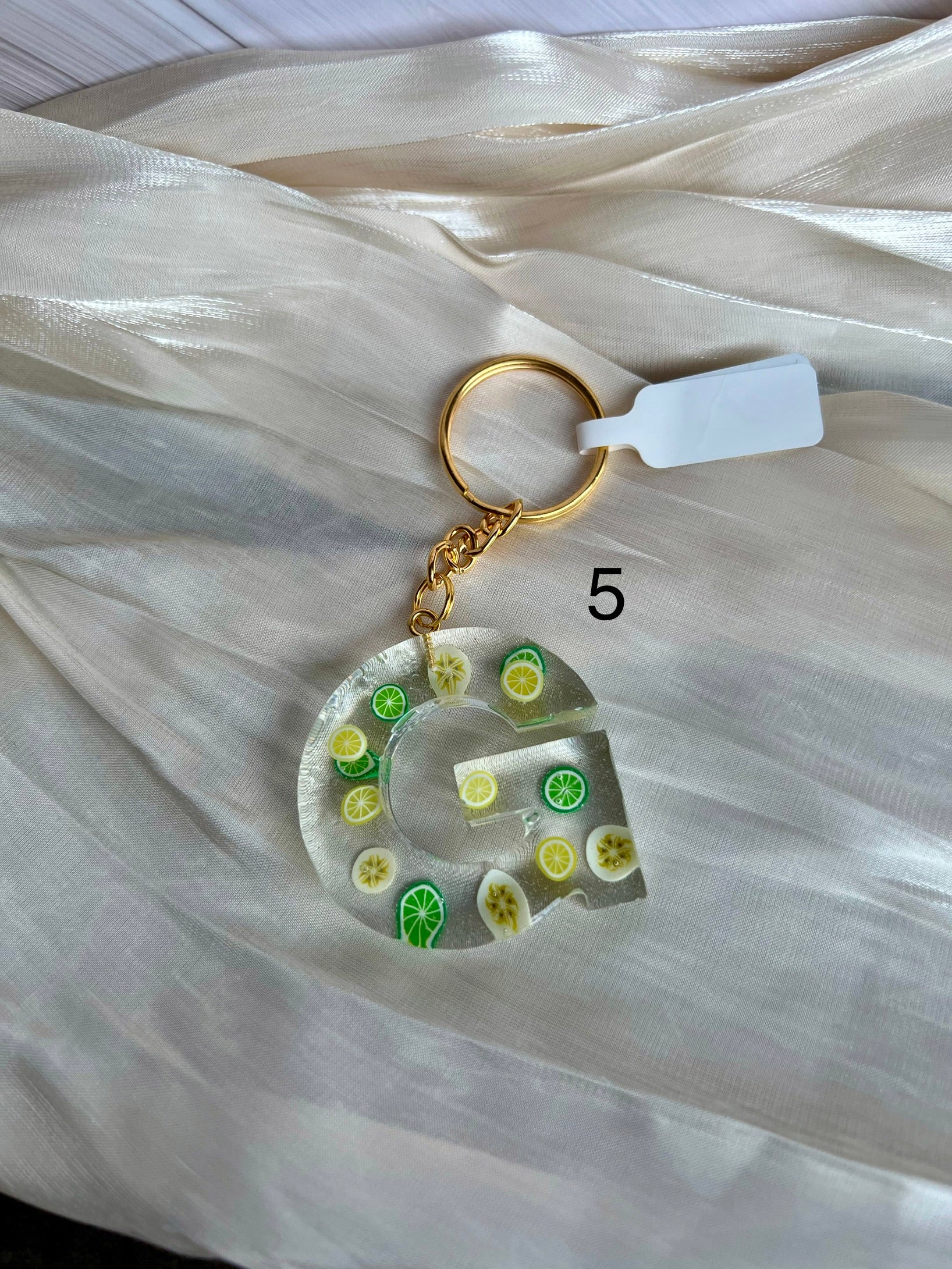 Schlüsselanhänger Buchstabe Gold