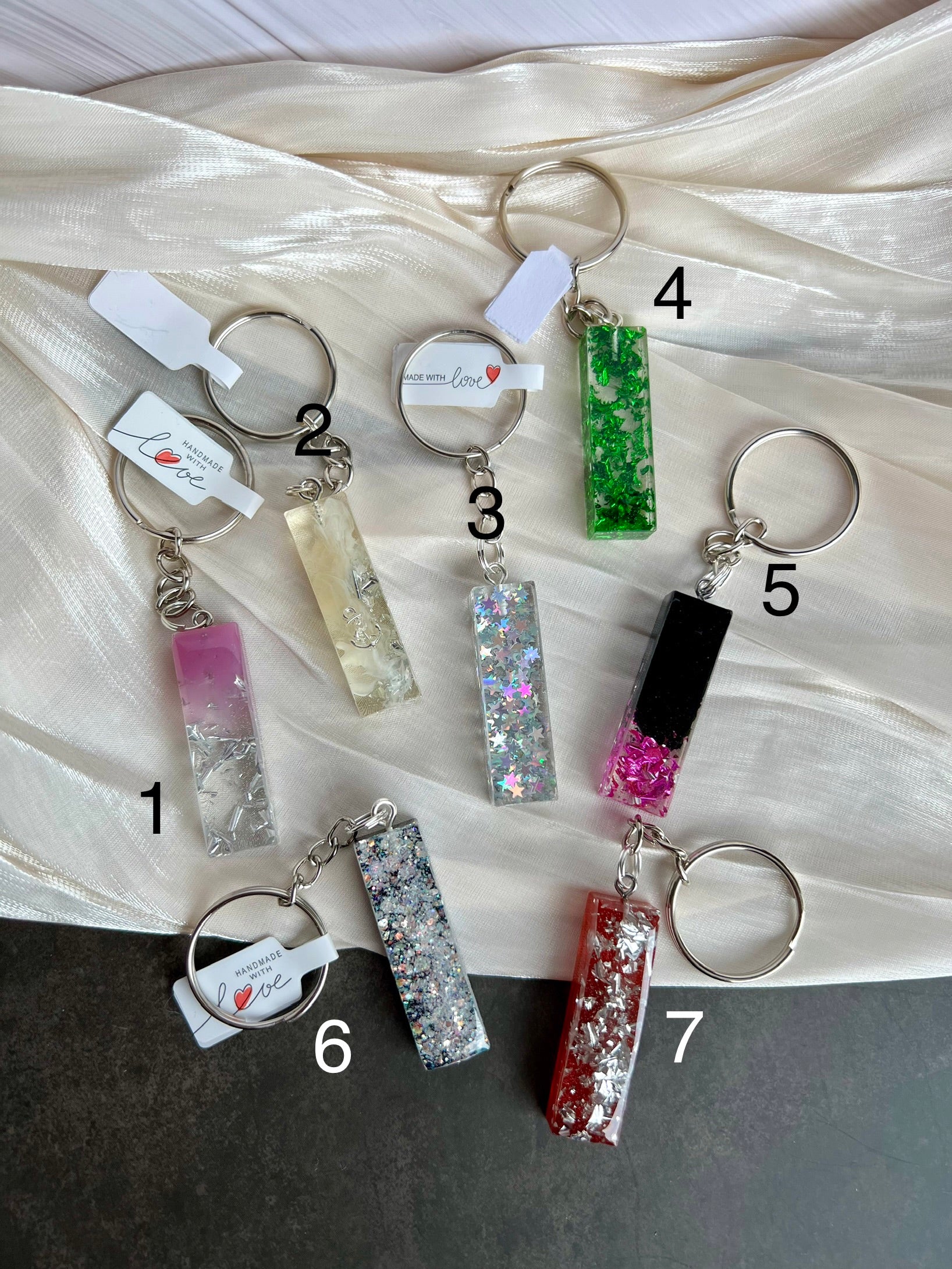 Schlüsselanhänger Buchstabe Silber