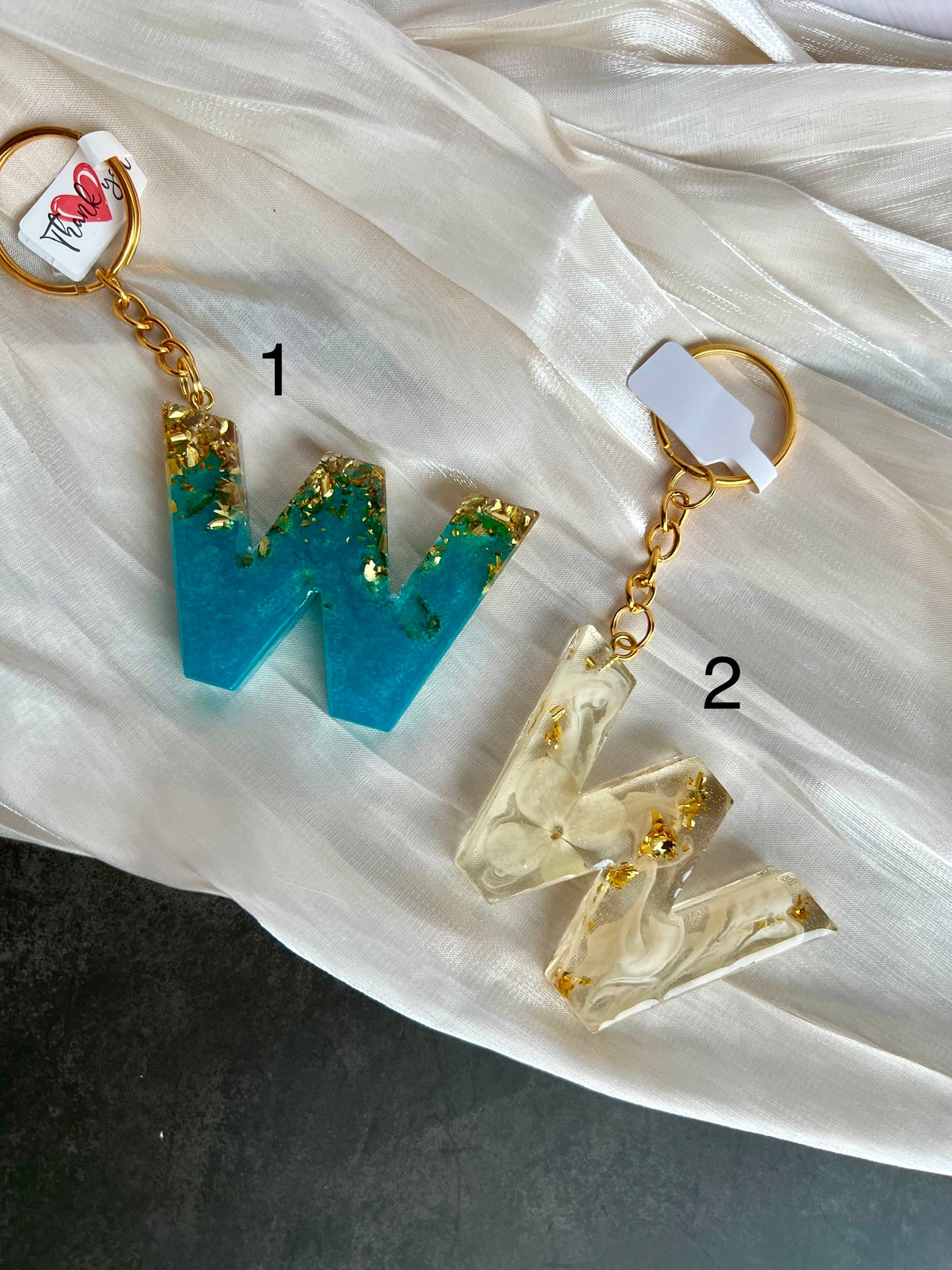 Schlüsselanhänger Buchstabe Gold