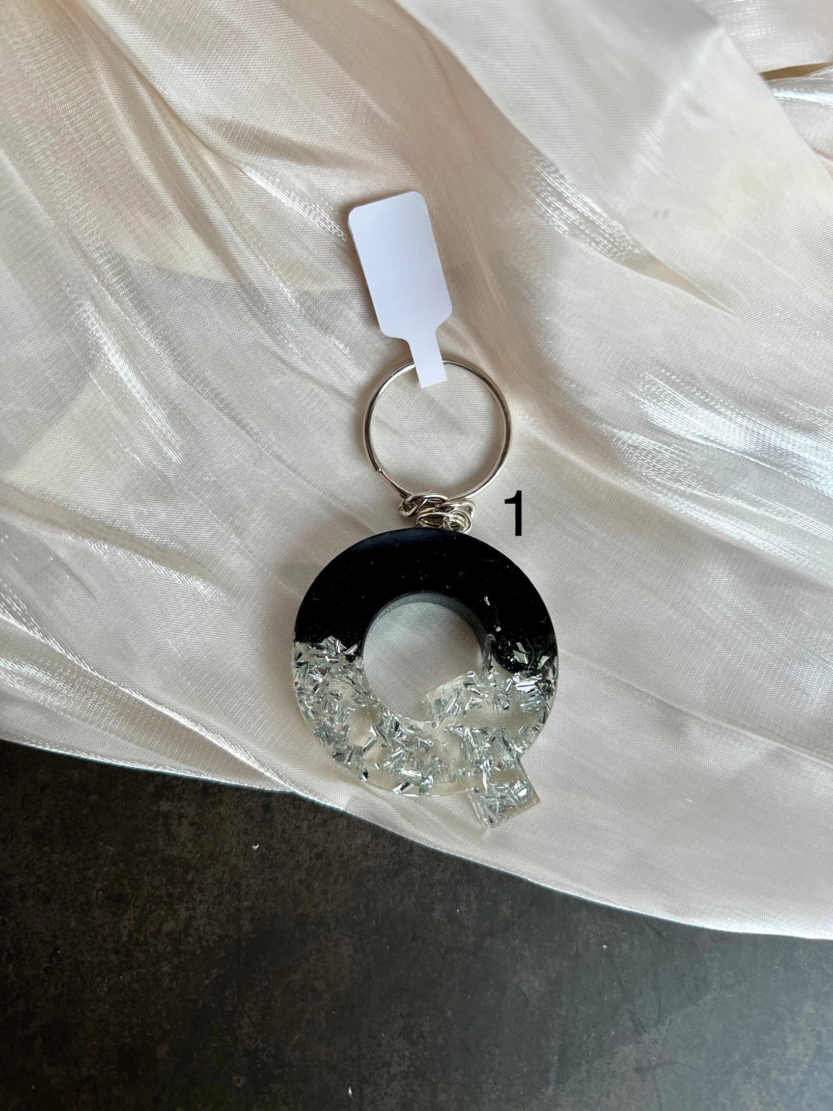 Schlüsselanhänger Buchstabe Silber