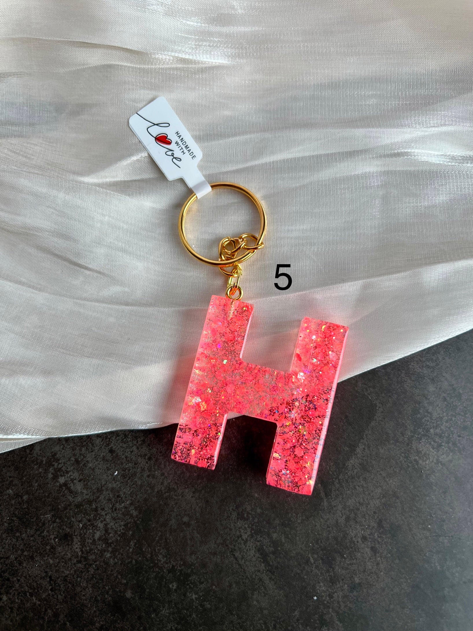 Schlüsselanhänger Buchstabe Gold