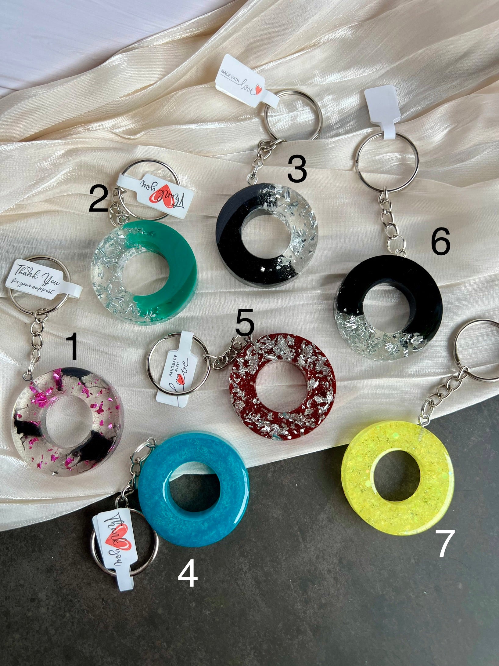 Schlüsselanhänger Buchstabe Silber