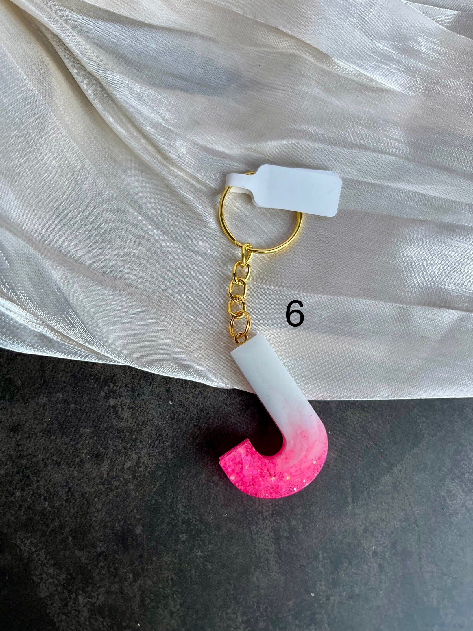 Schlüsselanhänger Buchstabe Gold