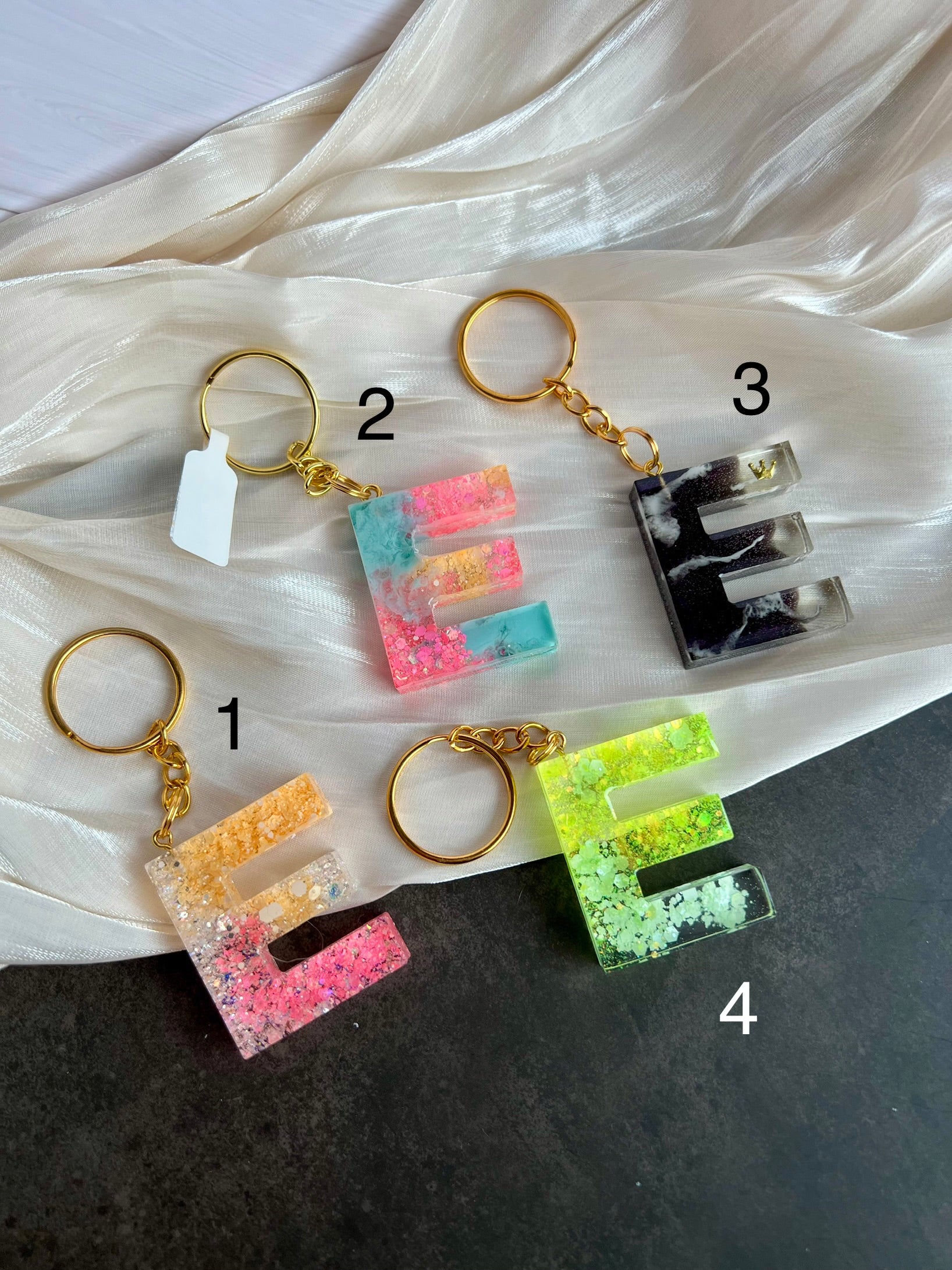 Schlüsselanhänger Buchstabe Gold