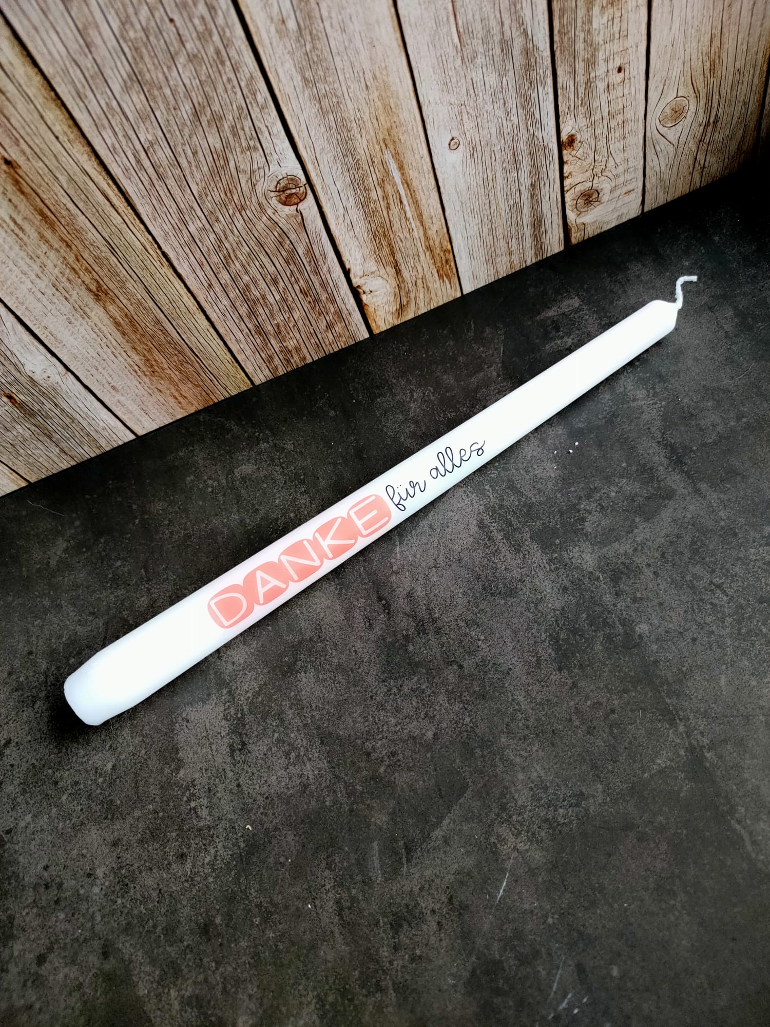 Stabkerzen mit Sprüchen